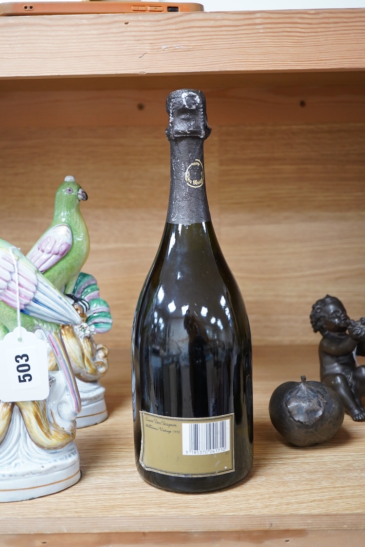 A bottle of Moet and Chandon, Cuvee Dom Perignon, Vintage 1990